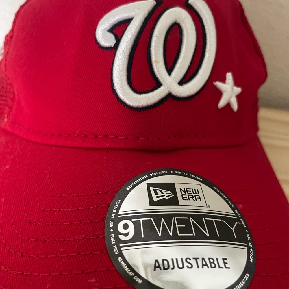 New Era Red Adjustable Cap